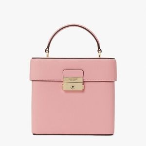 Kate Spade Pink Voyage Small Top Handle Train Case Crossbody